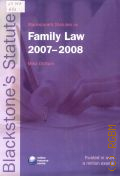 Blackstone's Statutes Family Law 2007-2008 � 2007
