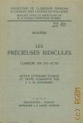 Molière, Les Précieuses ridicules — 1929 (Collection de classiques français à l'usage des lycées de Pologne. Publiée sous la direction de M.B. Kielski, inspecteur général)