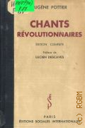 Pottier E., Chants r™volutionnaires — 1937