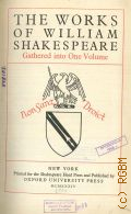 Shakespeare W., The works of William Shakespeare — 1934
