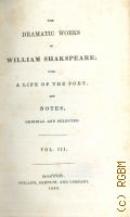 The Dramatic works of William Shakspeare Vol.3. — 1949