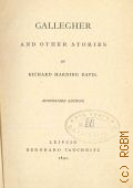 Davis R.H., Gallegher and other stories  1891 (Collection of British authors. Vol.2768)