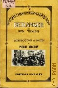 Beranger et son temps  1956 (La chanson francaise)