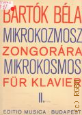 Bartok B., Mikrokosmos [.  2]. klaviermusik von allem anfang an  1971