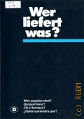 D. Wer Liefert Was? [Band 3]  1994