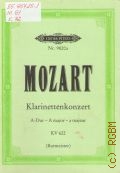 Mozart W. A., Konzert: A dur: fur Klarinette und Orchester. KV 622  1983
